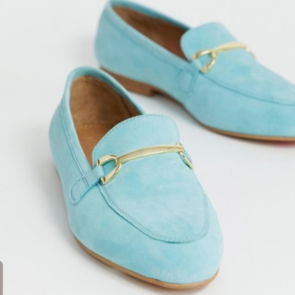 baby blue loafers